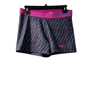 Nike Pro Women Geometric Compression Short Athletic Multicolor Size XL